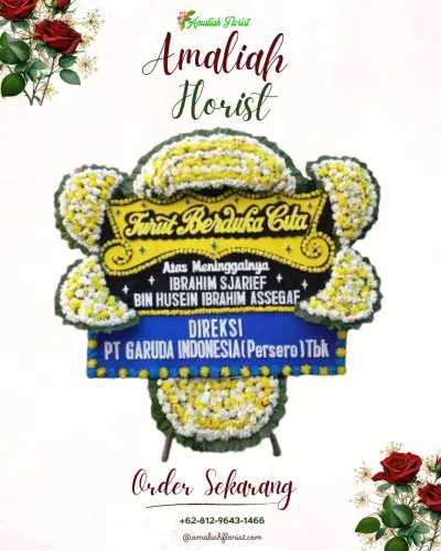 Papan Bunga Duka di Awan