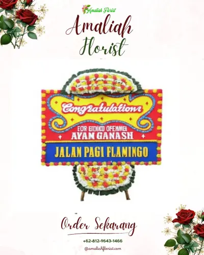 Bunga Papan Congratulation di Awan